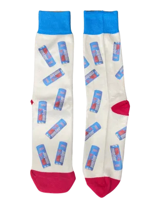 Blue Raspberry Can Crew Socks