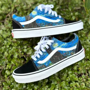 Starry Night Vans Old Skool Shoes Unisex for Men and Women